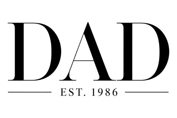 Dad Est 1986 SVG Graphics for T-Shirt Designs