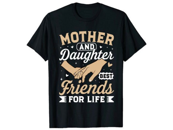 Mom Daughter Besties Mother Day T-shirt Graphics for Brands