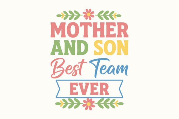 Mother and Son Mother s Day Mama SVG PNG Graphics Illustrations